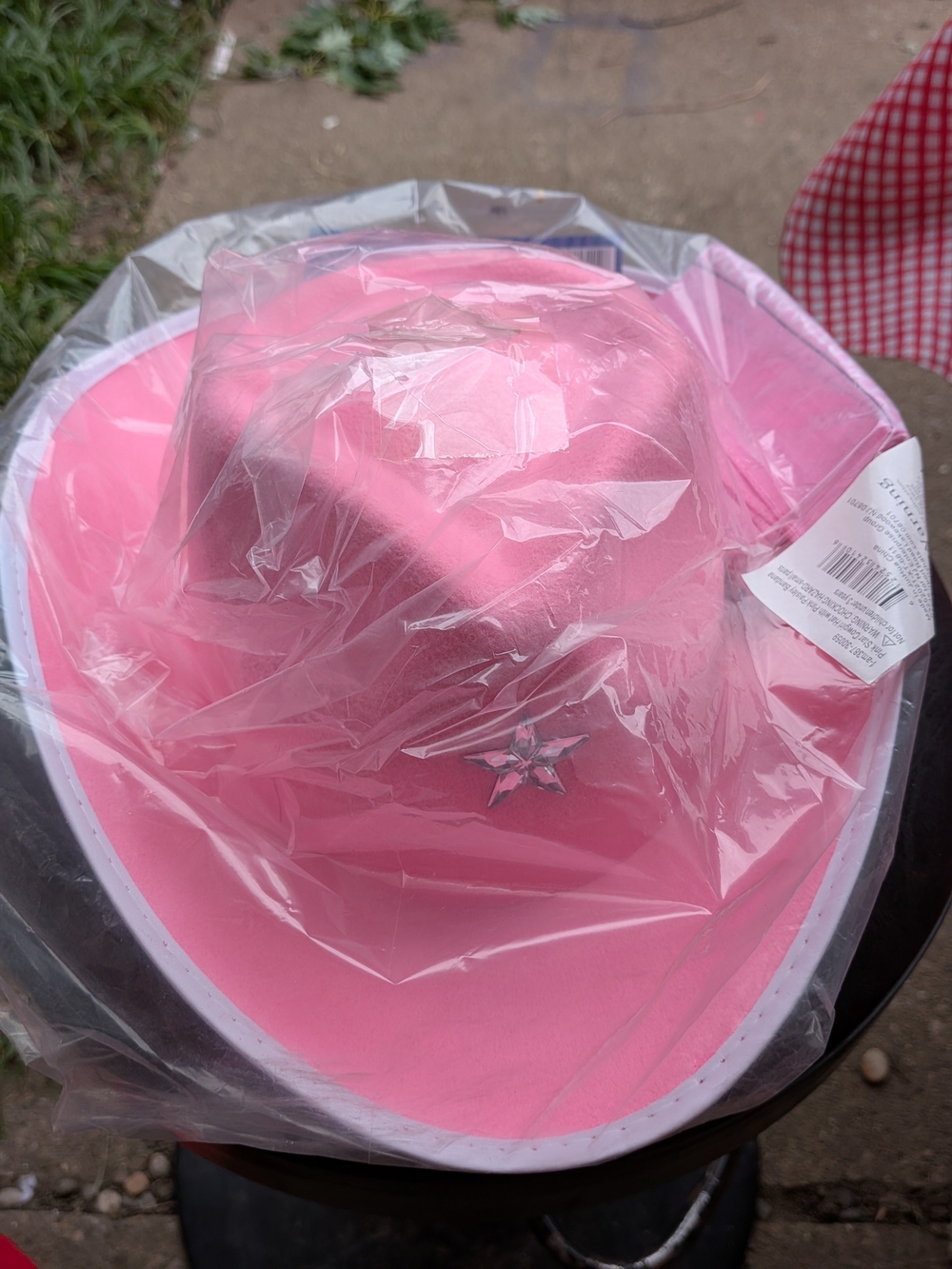 Pink Party Cowboy Hat with Star Accent - Unbranded